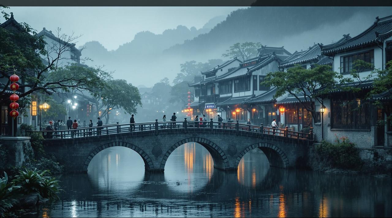 野猪影视出品《江南烟雨》-民国爱情传奇高清海报